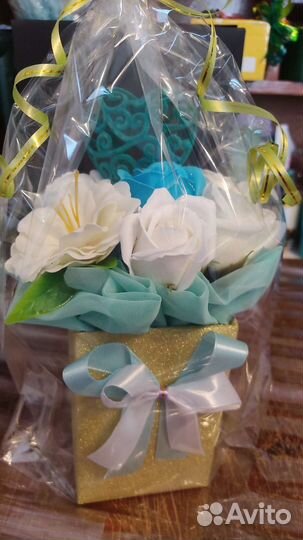 Букет из мыльных роз
