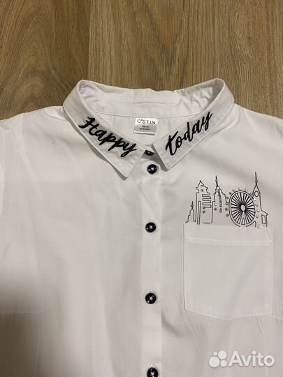 Школьные Блузки-рубашки с длинным рукавом