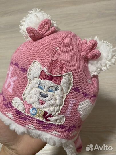 Комплект шапка, шарф для девочки новая