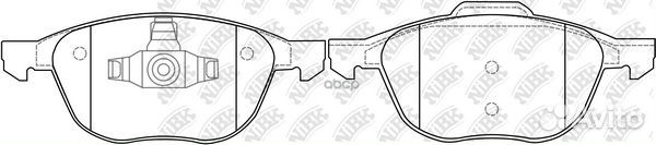 Колодки тормозные передние ford focus II 04/II