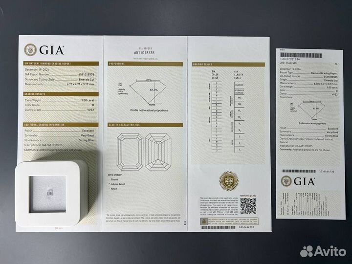 Природный бриллиант 1 карат