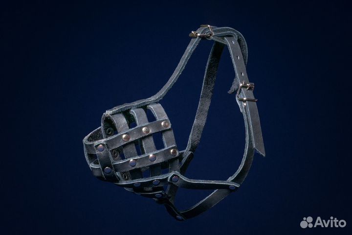 Намордник кожаный для собак