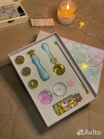 Набор с сургучной печатью (3 цвета)