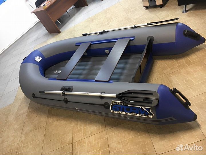 Лодка пвх Stormline Classic Air 315 серо-синяя