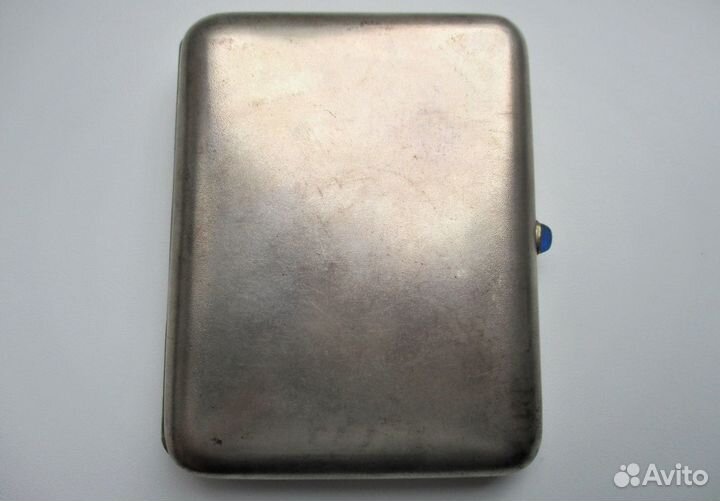 Серебро, вес 158 грамм. Портсигар Агитационный