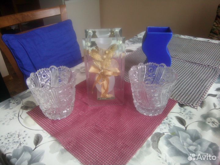 Вазы, хрусталь, вазочки