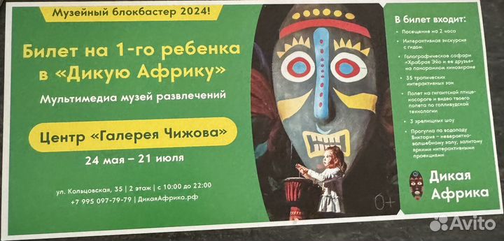 Билет Дикая Африка