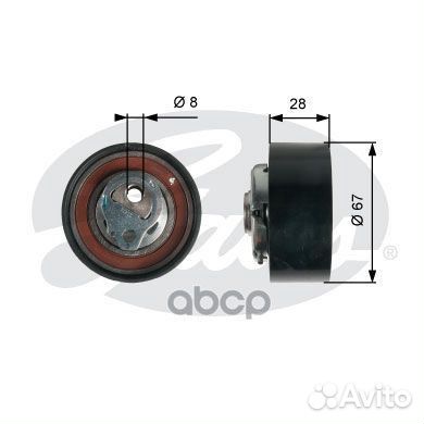 Ролик T43136 Gates