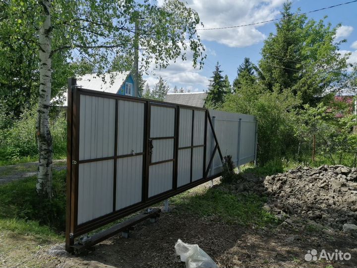 Забор из профнастила с установкой