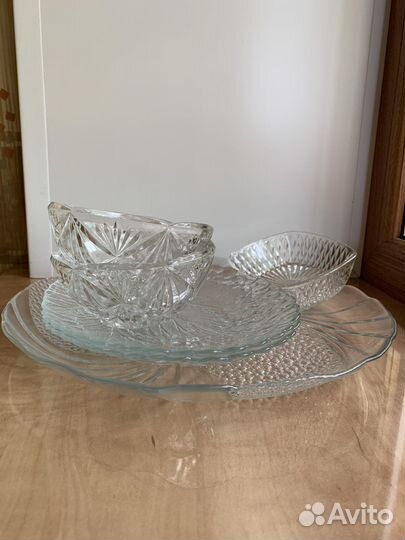 Посуда стеклянная, хрустальная