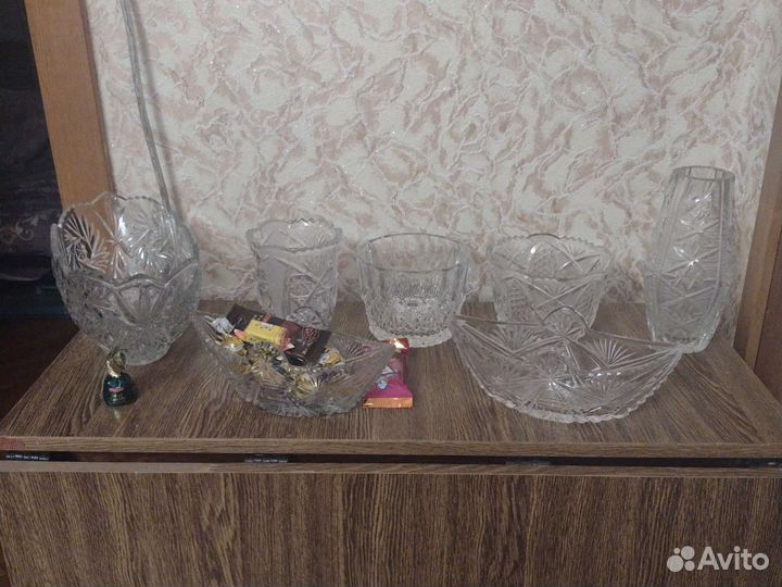 Вазы хрустальные СССР