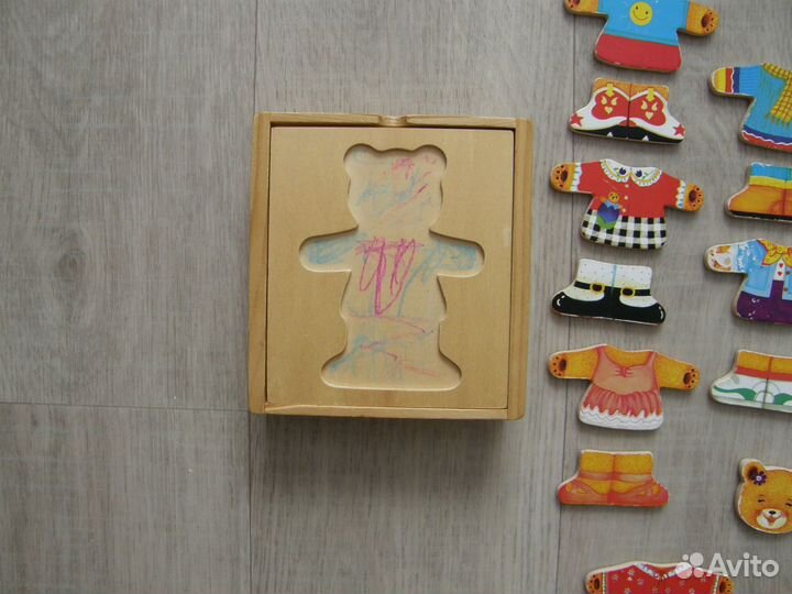 Пазл с набором одежды Медвежонок