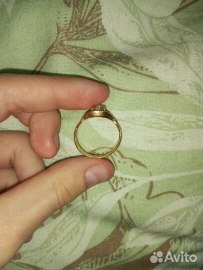 Позолоченные серьги и кольца