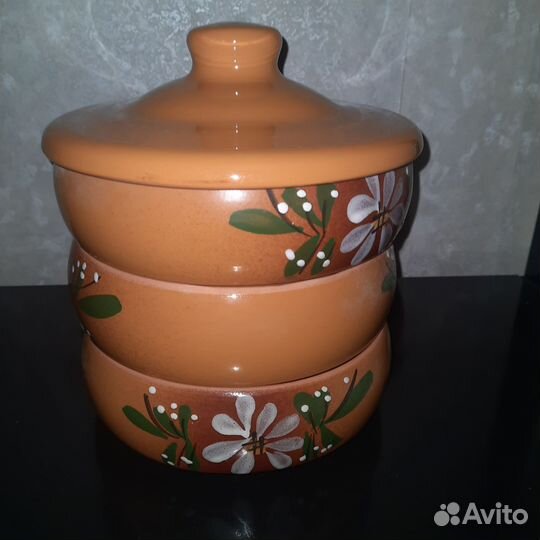 Набор керамических форм для холодца и запекания