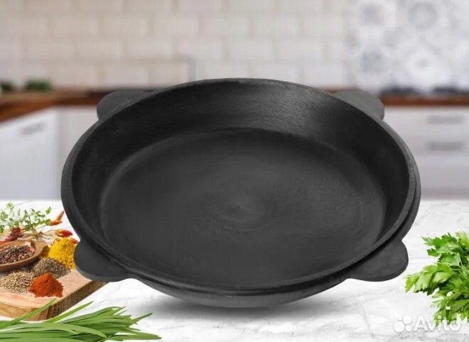 Крышка сковорода чугунная