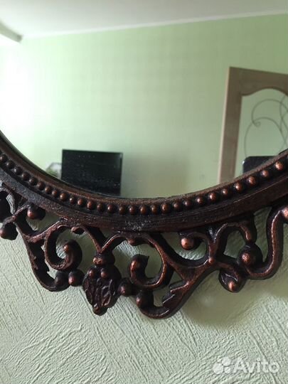 Зеркало с ковкой, СССР винтаж