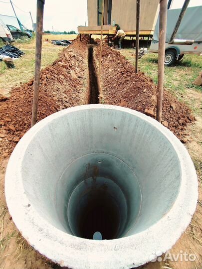 Септики выгребные ямы из бетонных колец