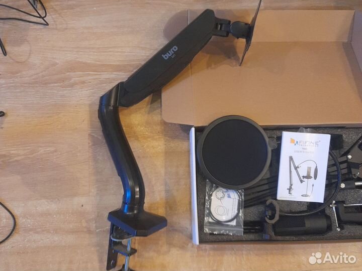 Микрофон fifine T669 кронштейн для монитора