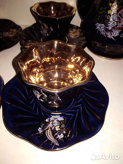 Сервиз кофейный Doganay Ceramic. Фарфор. На 6 перс