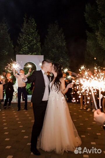 Большие бенгальские свечи на свадьбу