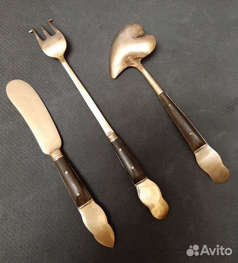 Набор столовых приборов бронза