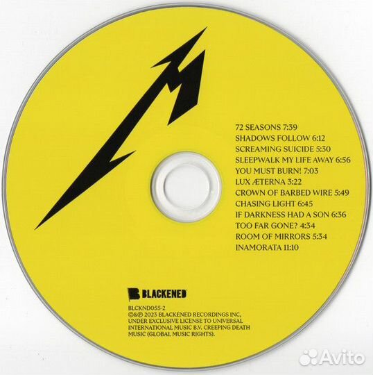 CD Metallica 2023 Германия В заводской упаковке