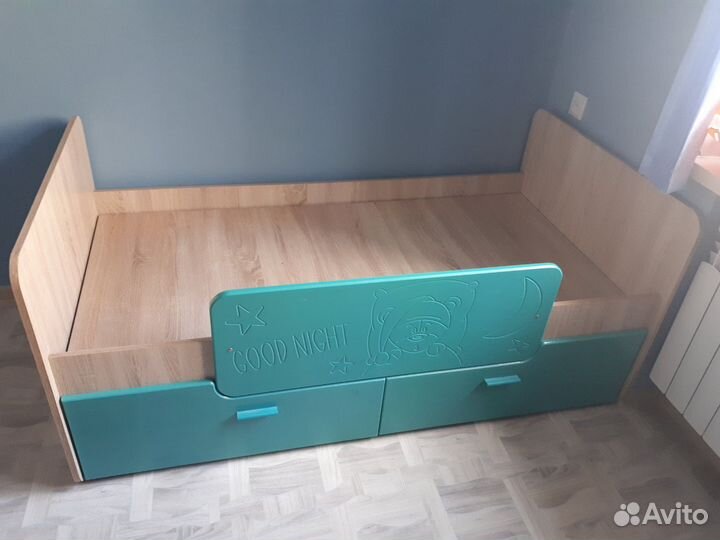 Детская кровать от 3 лет с бортиками