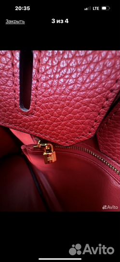 Сумка hermes birkin 35 см