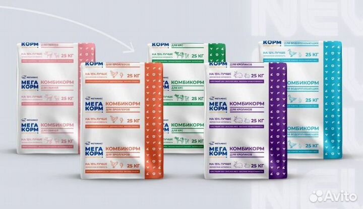 Мегамикс, комбикорм мегакорм, премиксы, бвмк