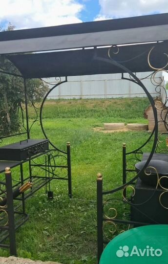 Мангал с крышей