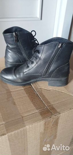 Ботинки кожаные
