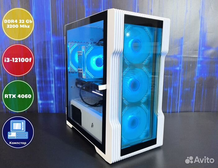 Собранный компьютер i3-RTX4060-32DDR4-CZJ01876-H610