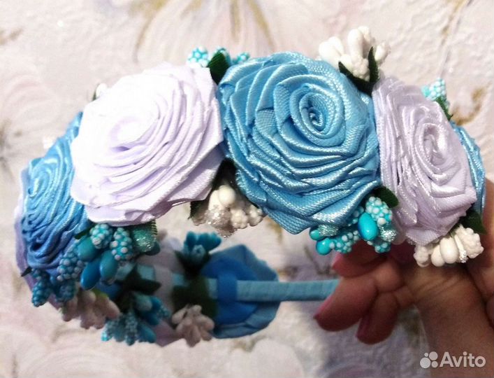 Ободок с розами