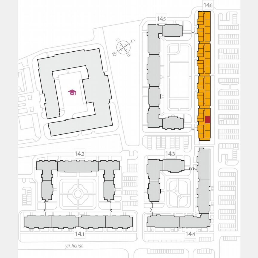 2-к. квартира, 53,7 м², 8/8 эт.
