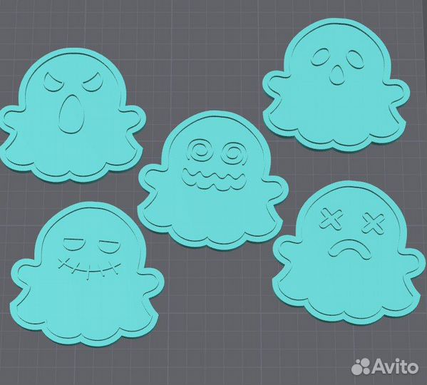 Набор 10 шт. Формы для печенья 