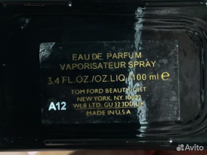 Туалетная вода, духи Tom ford