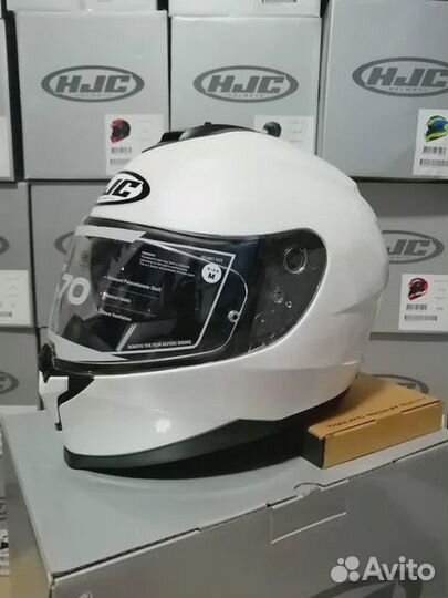 Мотошлем HJC C70 pearl white