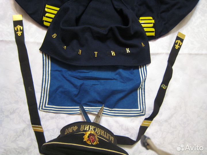 Фланка с гюйсом морская, Бескозырка Форма СССР