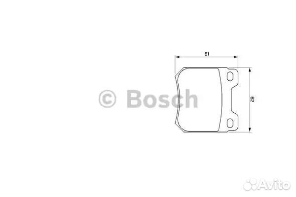 Колодки тормозные дисковые bosch 0986424754 для opel, chevrolet