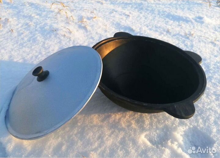 Казан чугунный 22л