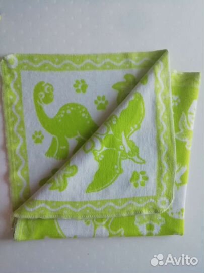 Одеяло байковое для малышей с Динозаврами 118*100