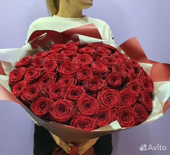101 роза 51 Розы Букет из роз