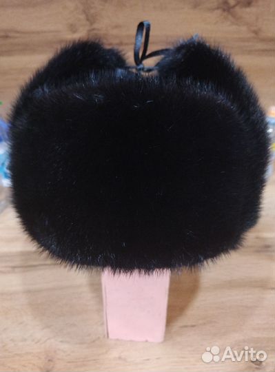 Норковая шапка мужская ушанка