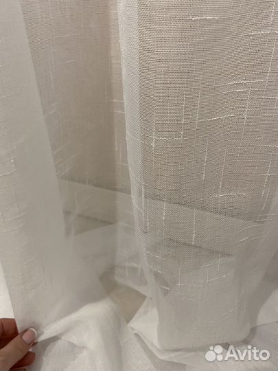 Тюль лён фактурный