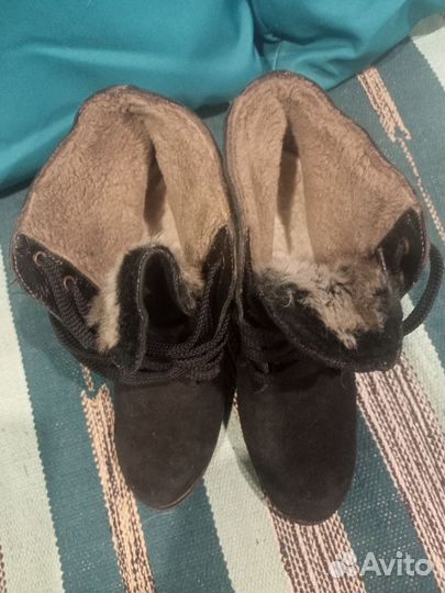 Зимние сапоги, ботинки.Испания. Кожа.40(26см )