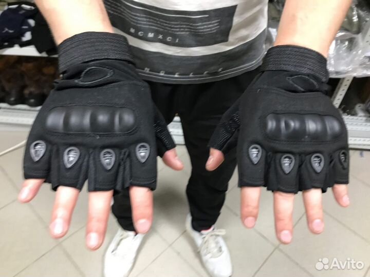 Перчатки тактические беспалые страйкбол