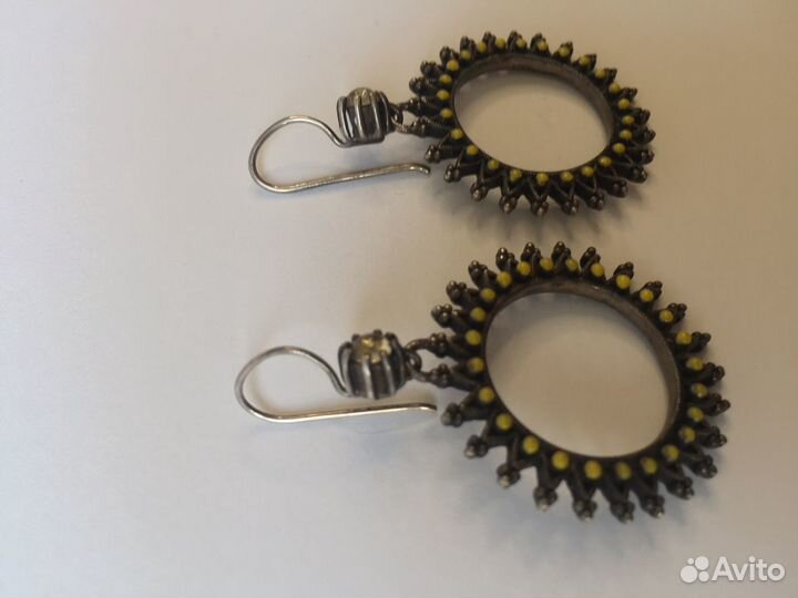 Серьги серебро