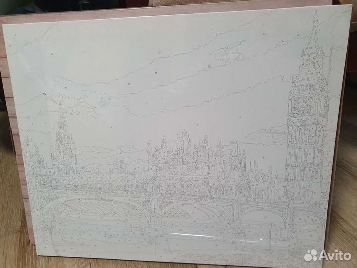 Картина по номерам 40х50 Вечер в Лондоне HS0019