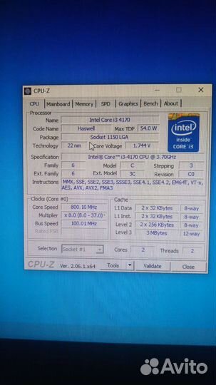 Процессор intel i3 4170 lga 1150