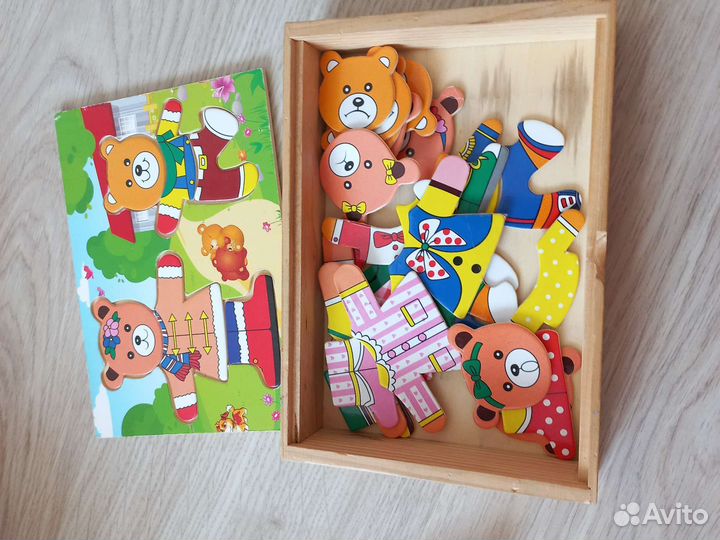 Развивающие деревянные игрушки монтессори